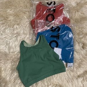 Stoic cropped bra tops yoga dance workout lot xs